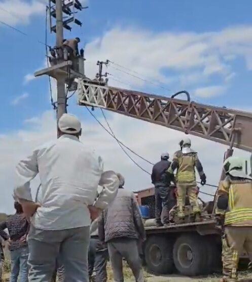 Beypazarı'nda Trafoya Çıkan Çiftçiyi Elektrik Çarptı