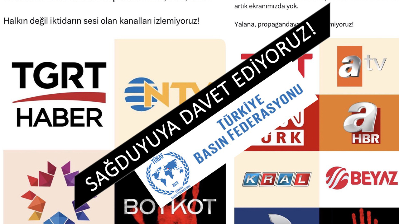 TÜBAF’tan Yerli ve Milli Medyaya Boykota Tepki