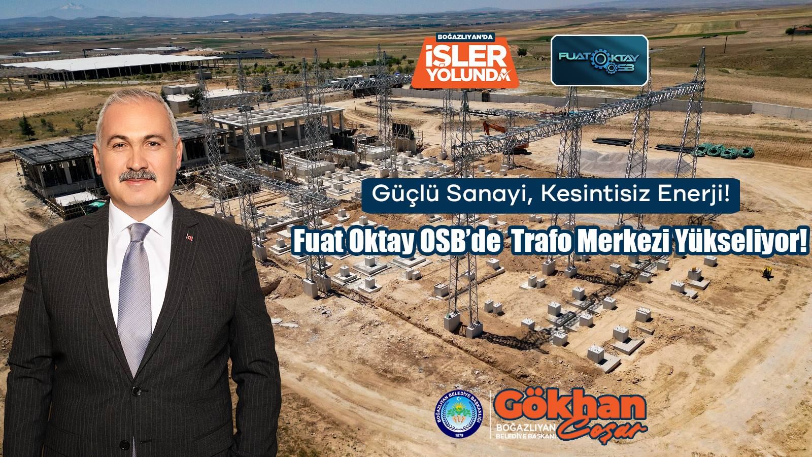 Fuat Oktay OSB’de Trafo Merkezi Kurulumu Hızla Devam Ediyor