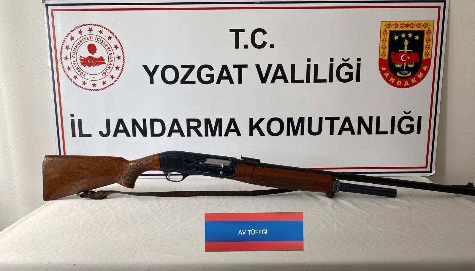Yozgat’ta Ruhsatsız Av Tüfeği Ele Geçirildi