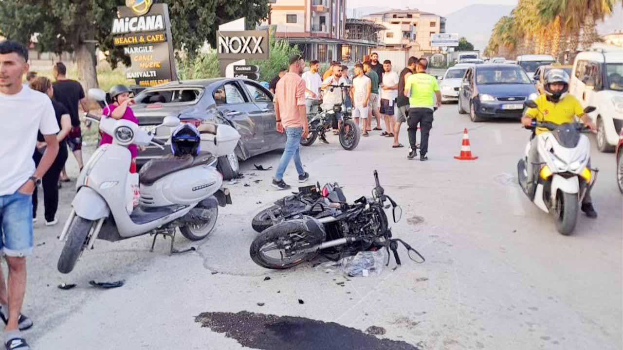 Otomobile ok gibi saplandı, 1 kişi öldü, 1 kişi yaralandı