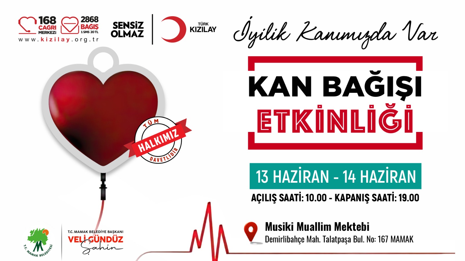 Mamaklılar Kan Bağışında Buluşuyor: “İyilik Kanımızda Var” Kampanyası Başlıyor
