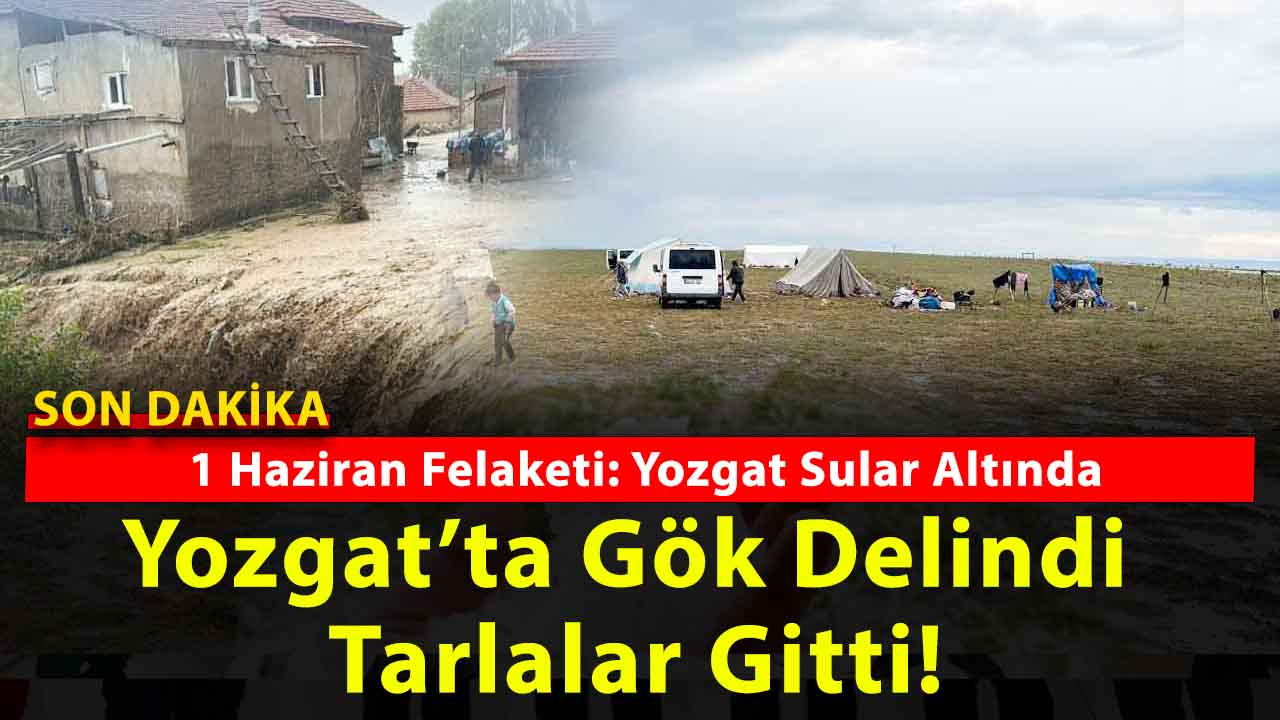 Yozgat ve 6 İlçesinde Sel ve Dolu Felaketi: Tarım Arazileri Zarar Gördü