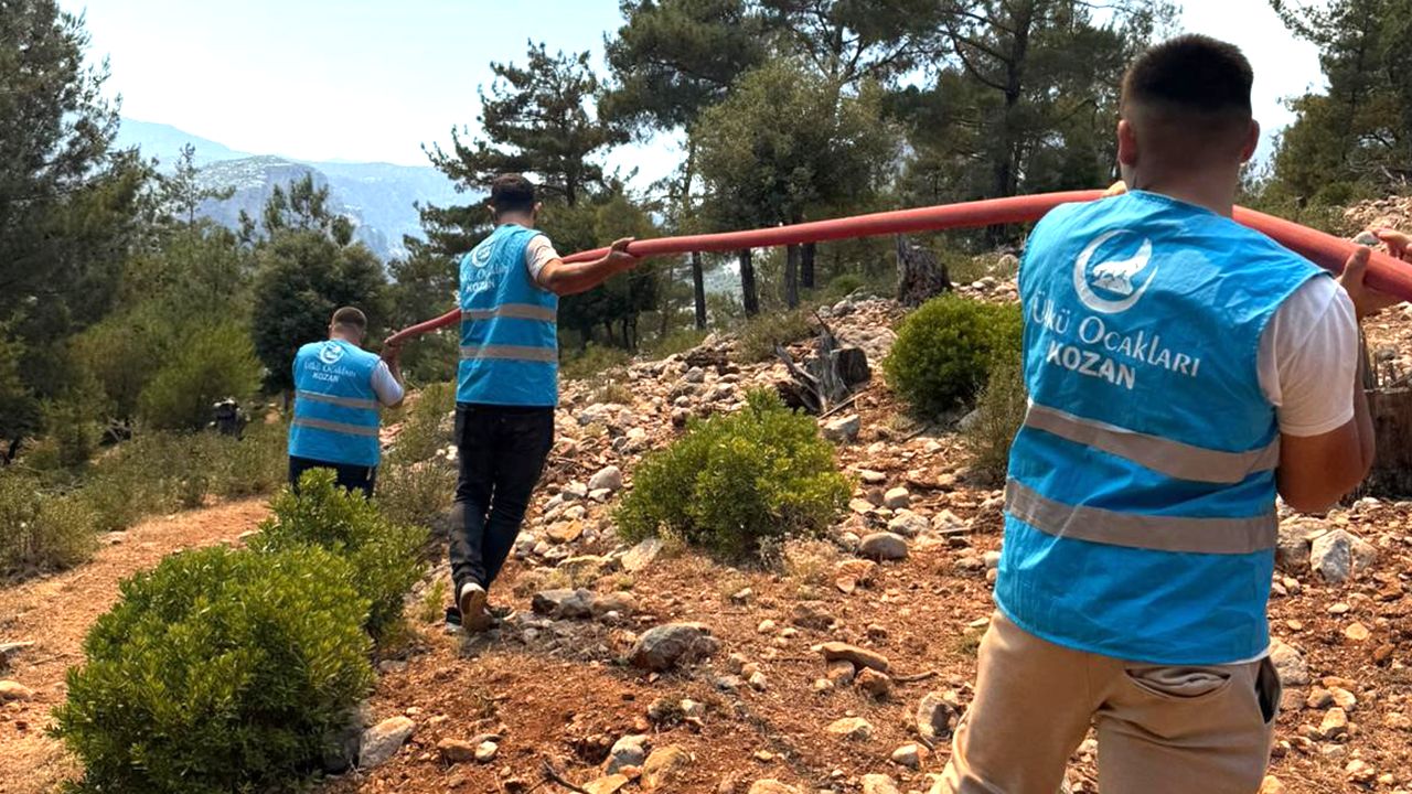 Ülkü Ocakları Orman Yangınlarına Karşı Seferber Oldu: Yeşil Vatana Sahip Çıkıyor
