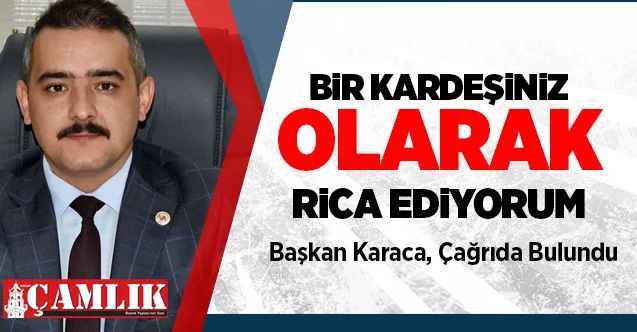 Şefaatli Belediye Başkanı Karaca, İlçe Halkına Çağrıda Bulundu