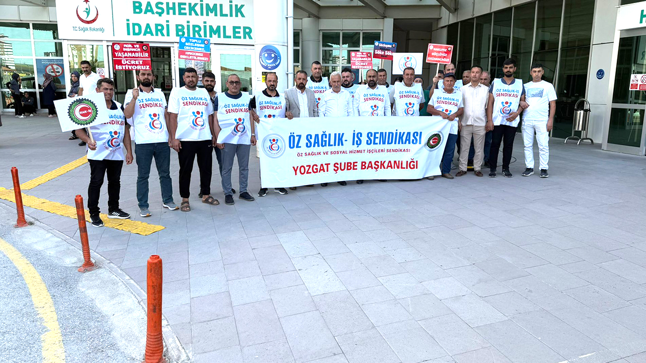 Öz sağlık İş Sendikası Yozgat Şube Başkanı Akyol: Hakkımızı Alıncaya Kadar Susmayacağız
