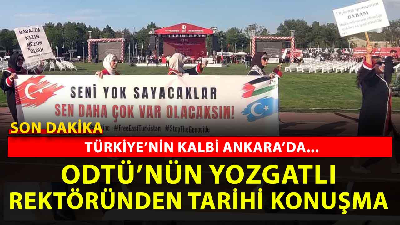 ODTÜ'nün Yozgatlı rektöründen dünyaya mesaj!
