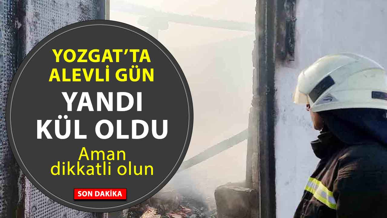 Yozgat’ta Mandıra Yangını: Tonlarca Malzeme Kül Oldu!