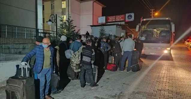Irak’tan getirilen 334 Türk işçi Kütahya’daki yurtlara yerleştirildi