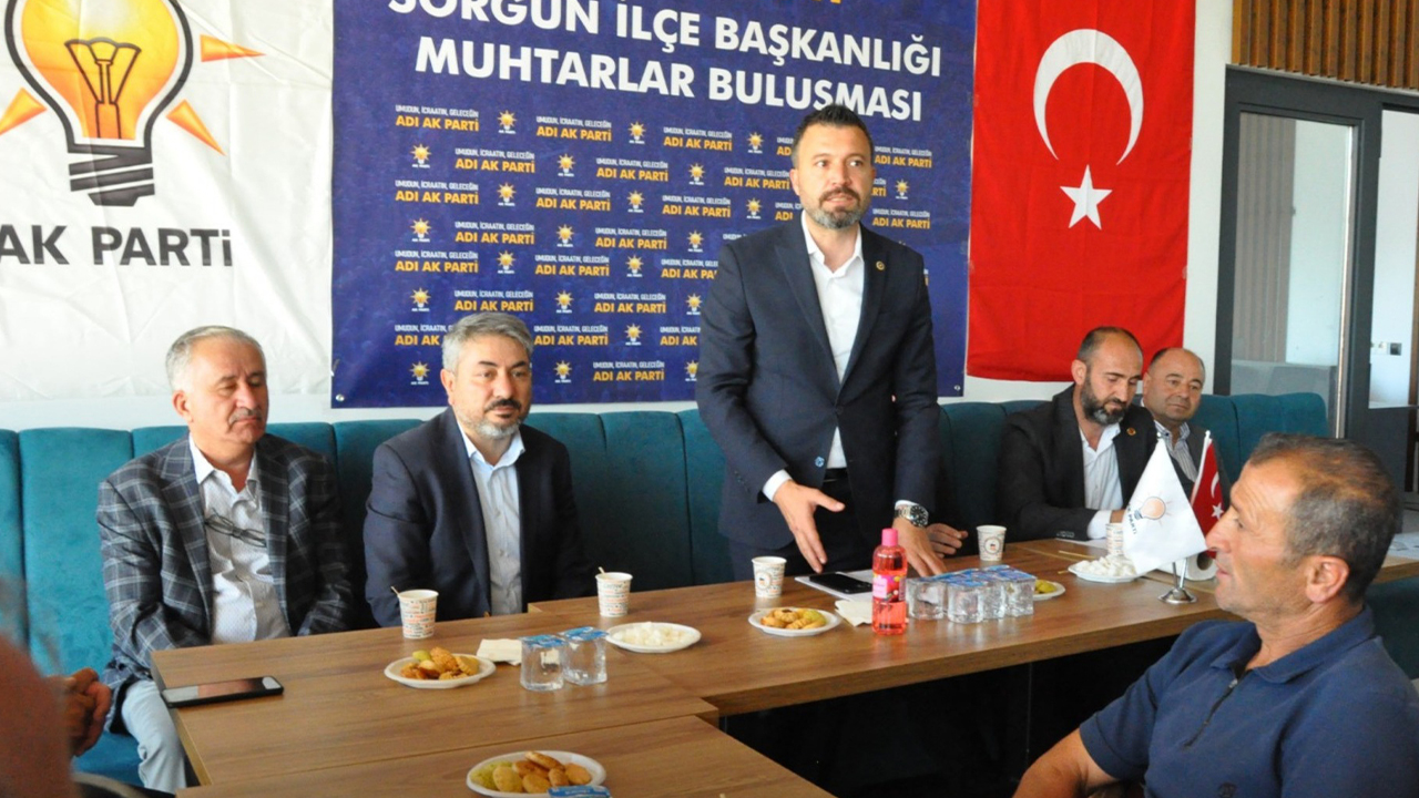 AK Parti Yozgat Milletvekili Süleyman Şahan, Sorgun’da Muhtarlarla Bir Araya Geldi
