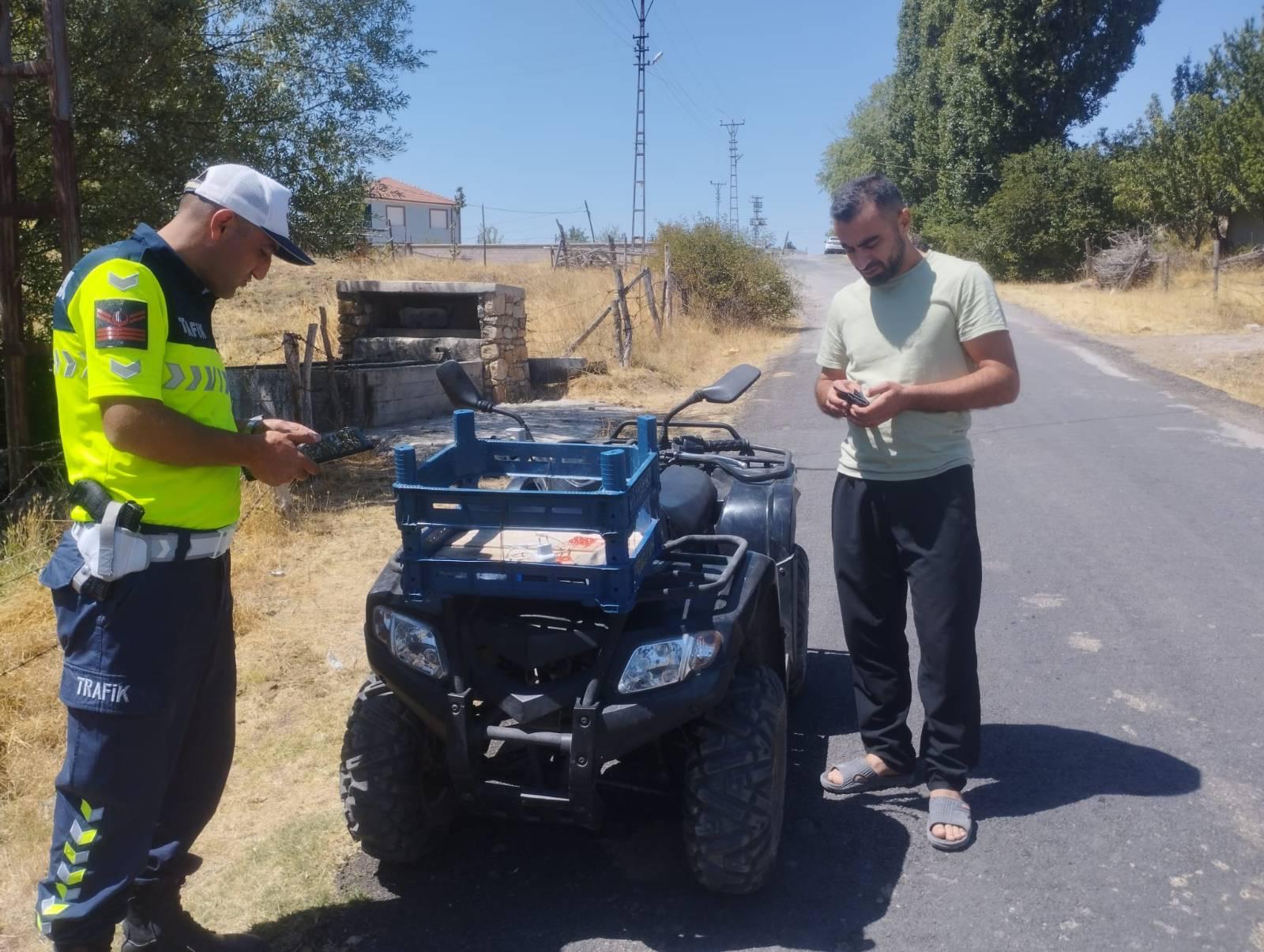 Yozgat Jandarması'ndan ATV ve Motosikletler sıkı denetim