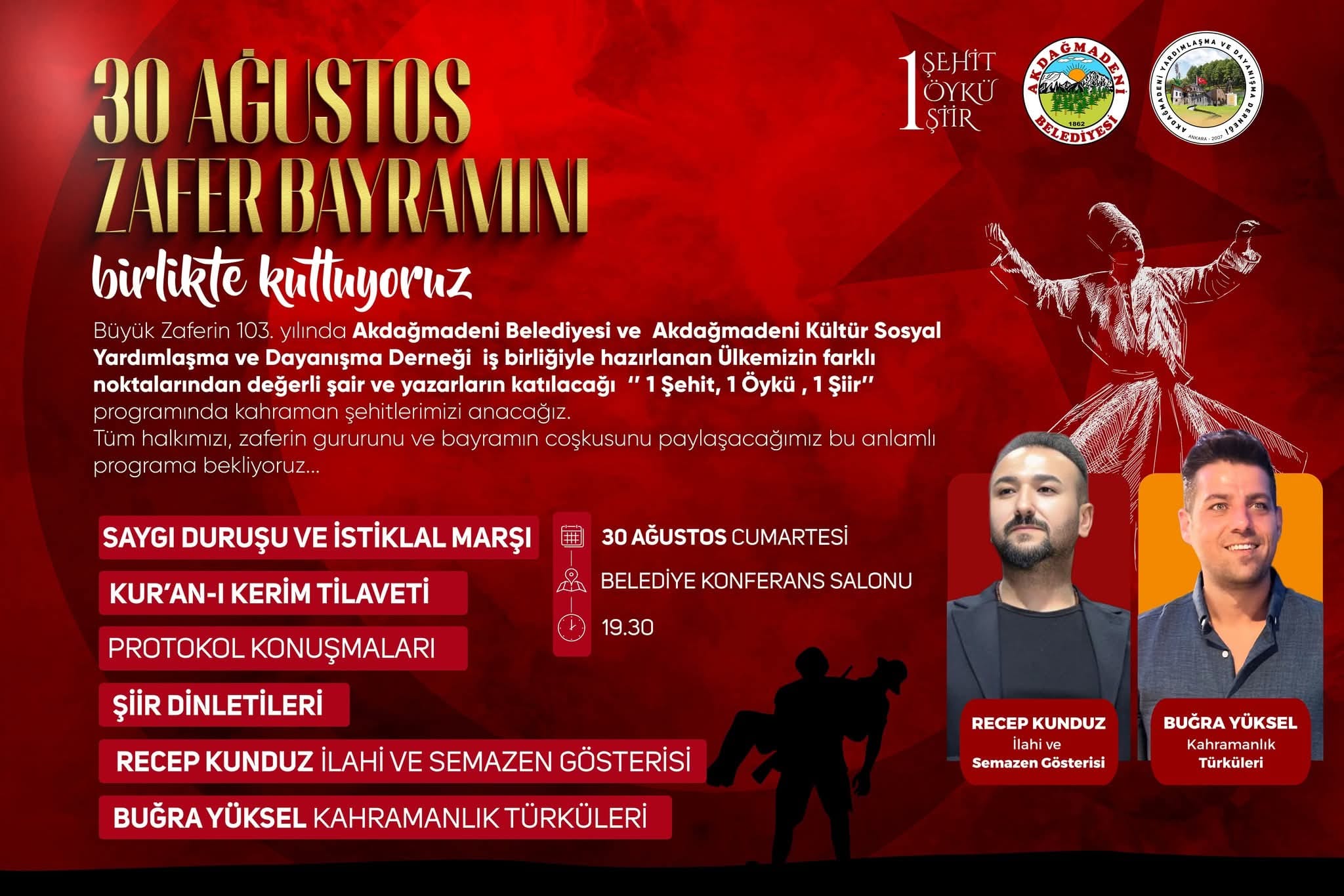 Yozgat'ın Akdağmadeni ilçesinde 30 Ağustos'a özel etkinlik