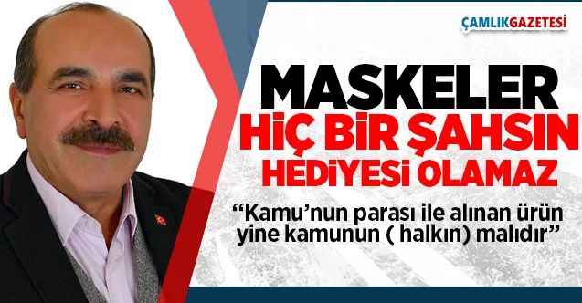 Çayıralan Belediye Başkanı Codar : Maskeler hiçbir şahsın hediyesi olamaz