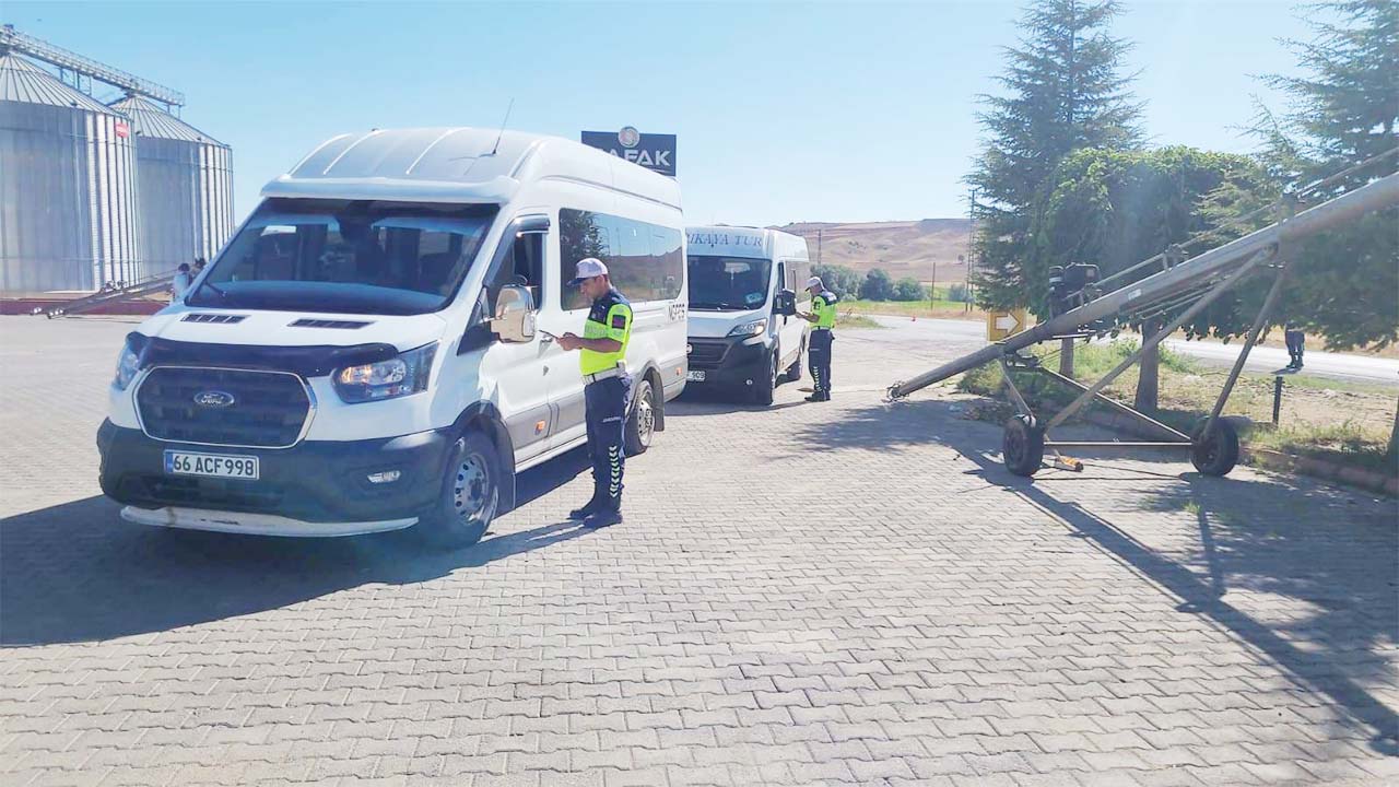 Yozgat’ta Yük Araçlarına Yakın Takip!