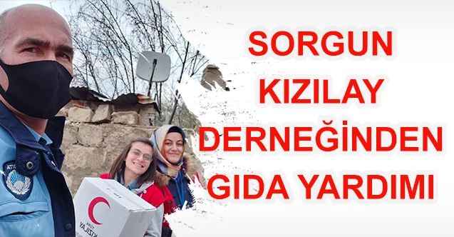 Sorgun Kızılay Derneğinden Gıda Yardımı