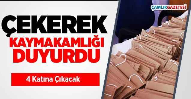 Çekerek'te günlük 100 maske üretilmeye başladı