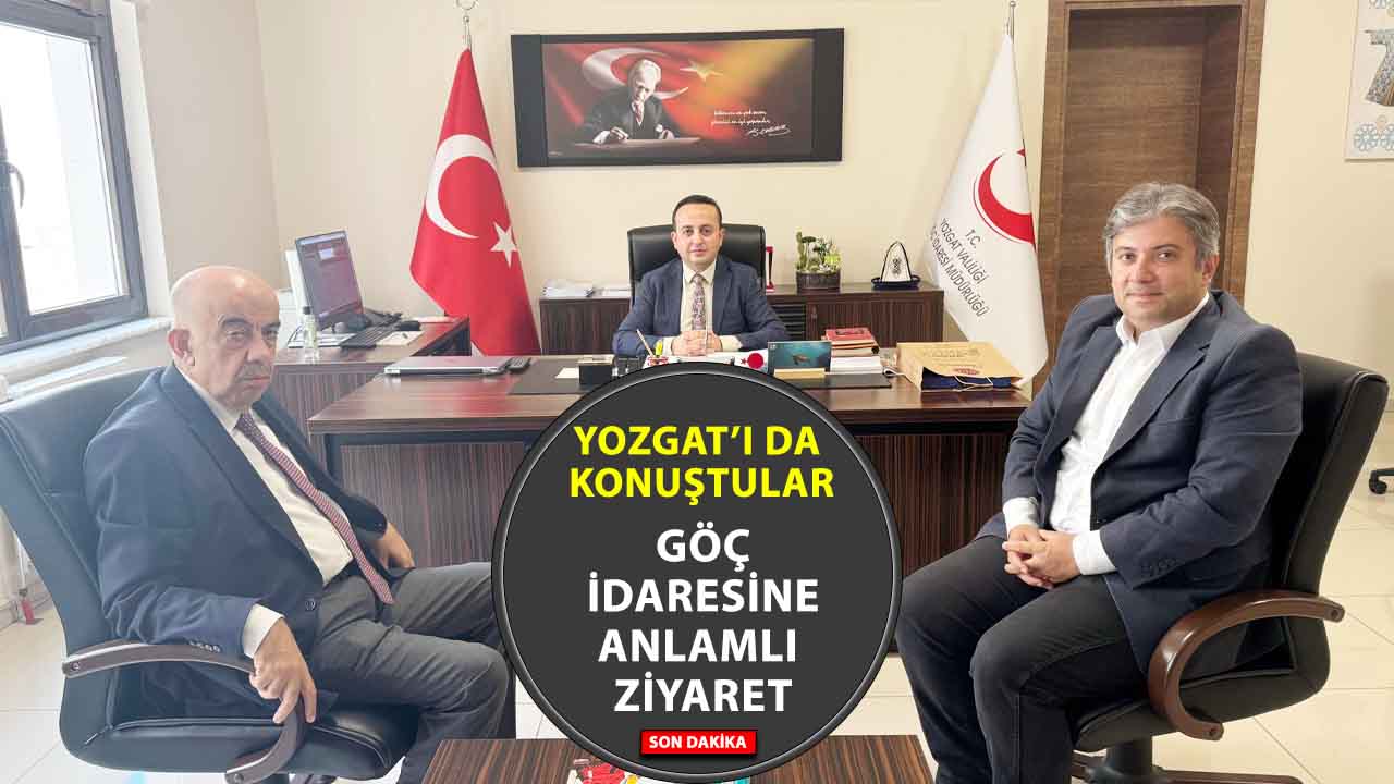 Yozgatlı Hayırsever İş İnsanı Zafer Özışık’tan İl Göç İdaresi Müdürü Vedat Aslan’a nezaket ziyareti