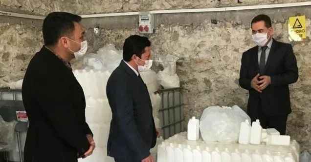 İlçe Sağlık Müdürü Cebeci: “Dezenfektan ve maske üretimimiz hız kesmeden devam ediyor’
