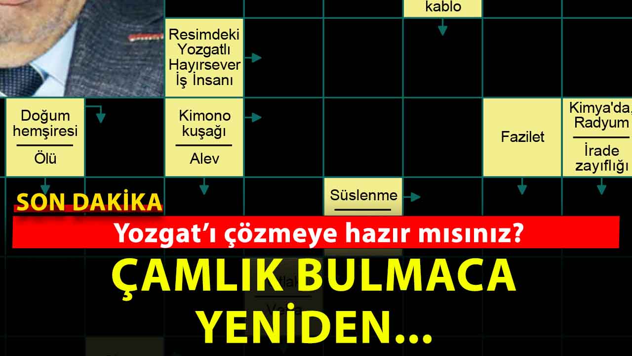Çamlık Medya’dan Bir İlk Daha: Yozgat’a Özel Kare Bulmaca Geri Dönüyor!