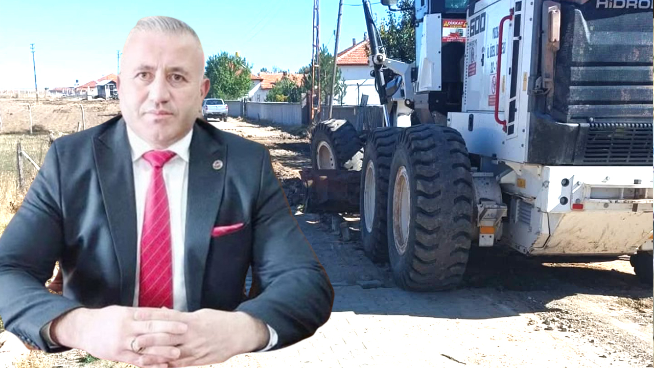 Yozgat'ta Doğankent'in yolları güzelleşiyor