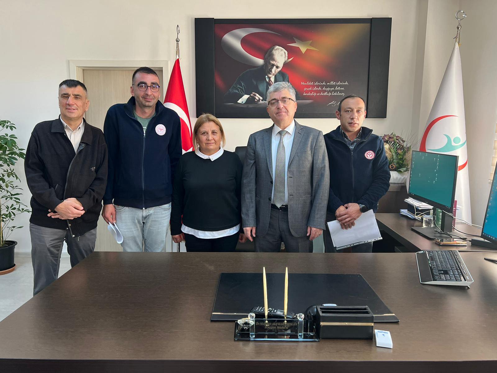 Yozgat’ta Engelli Derneği Başkanı Hamide Taşarslan’dan Sağlık Müdürüne Ziyaret