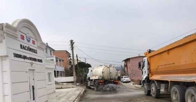 Aliağa’da sokaklardaki dezenfekte hız kesmiyor