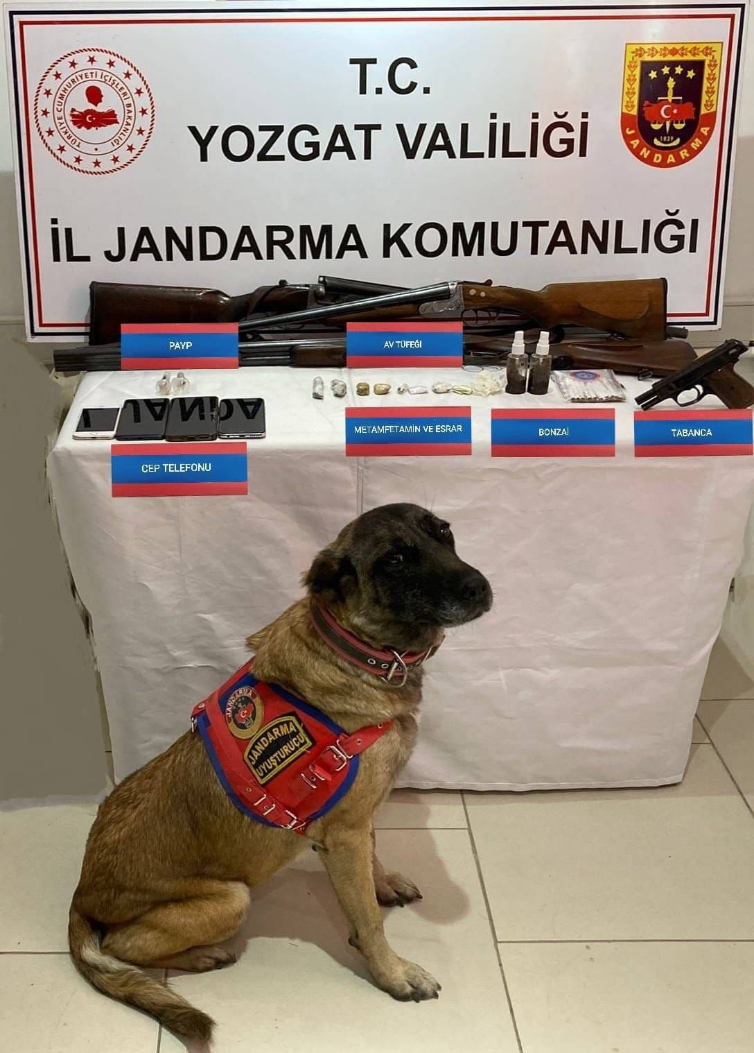 Yozgat Jandarma Ekipleri Uyuşturucuya Geçit Vermedi