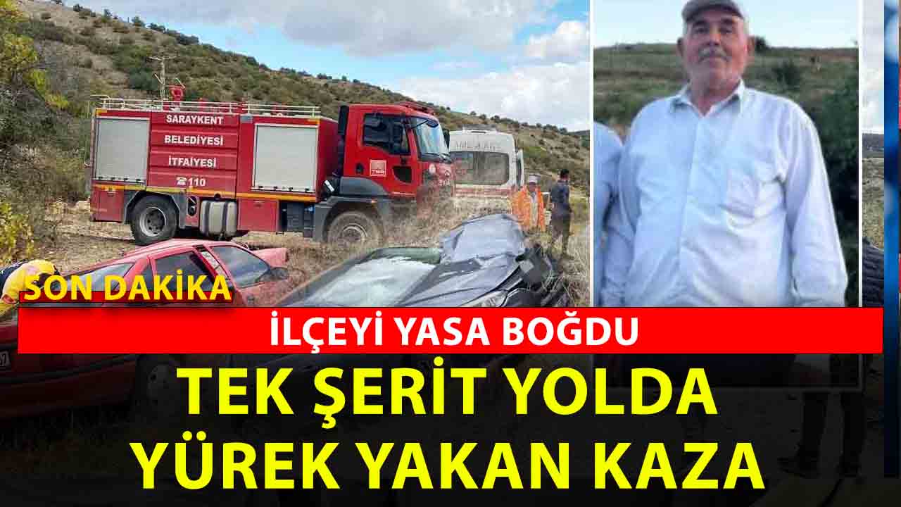Yozgat'ın Saraykent İlçesi'nde yürek yakan trafik kazası! Kafa kafaya çarpıştılar
