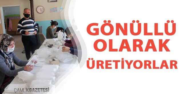 Gönüllü olarak üretiyorlar