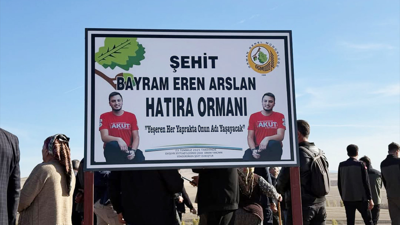 Şehit AKUT Gönüllüsü Yozgatlı Bayram Eren Arslan Anısına Hatıra Ormanı Oluşturuldu