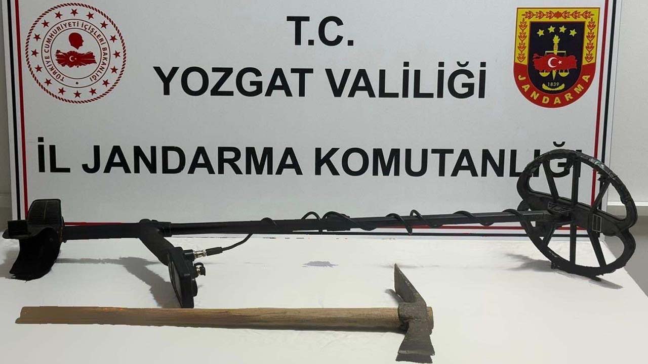 Çekerek’te Tarihi Eser Ararken Jandarmaya Yakalandı!