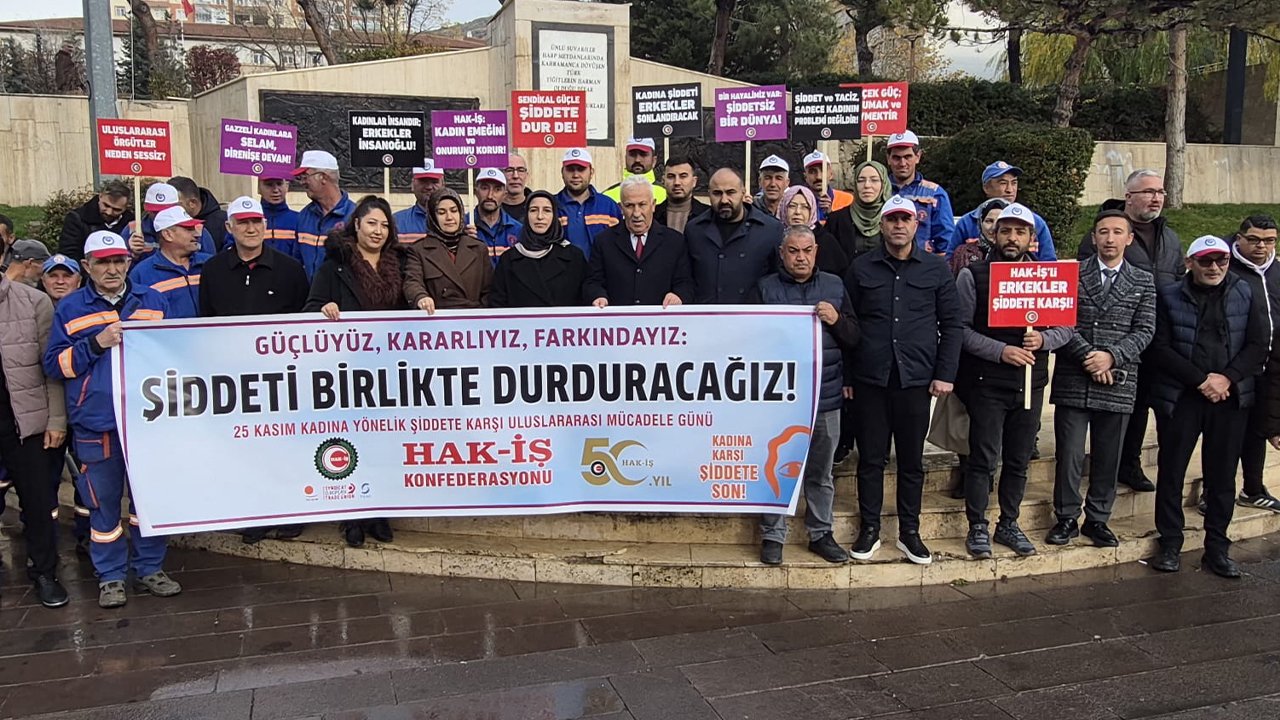 HAK-İŞ’ten Yozgat’ta 25 Kasım Mesajı: Kadına Şiddeti Birlikte Durduracağız