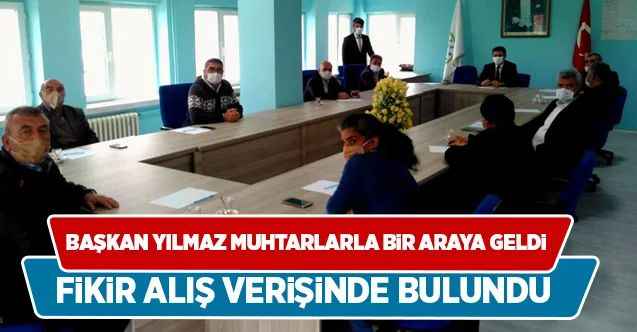Başkan Yılmaz Ramazan öncesi muhtarlarla bir araya geldi