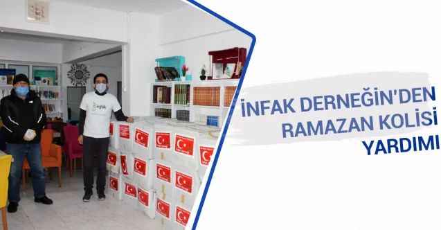 İnfak Derneğinden Ramazan kolisi yardımı