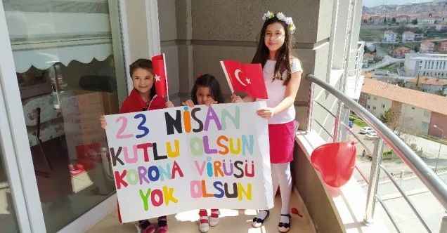 Yozgat’ta balkonlar 23 Nisan için süslendi