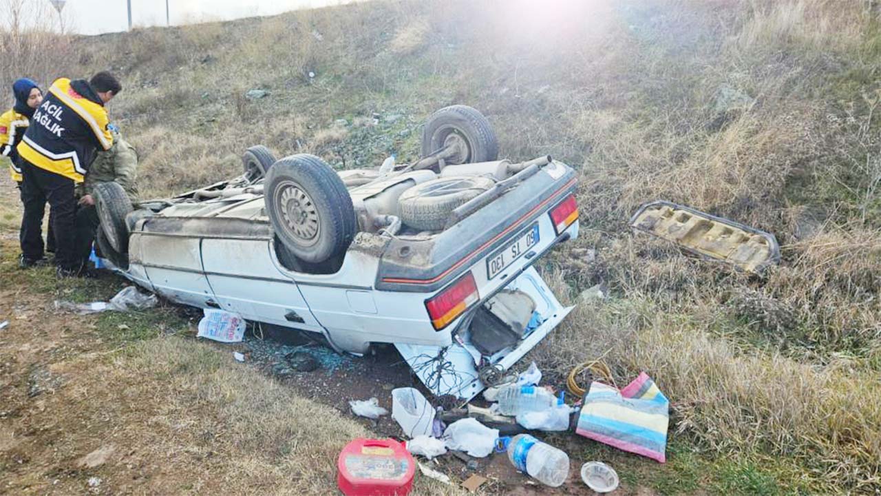 Yozgat Alaca Yolunda Kaza! Kontrolden Çıktı Tarlaya Savruldu!