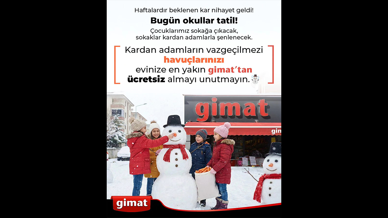 Yozgat Gimat Marketler Zinciri’nden Çocuklara Anlamlı Çağrı