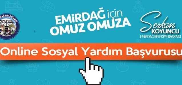 Emirdağ Belediyesi’nden Online Sosyal Yardım başvuruları