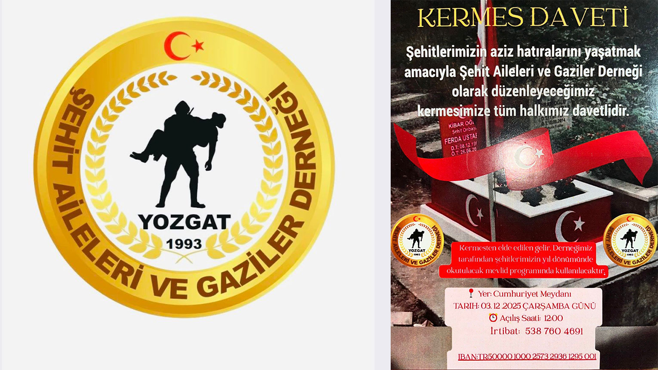 Yozgat’ta Şehit Aileleri Kermes Düzenleyecek