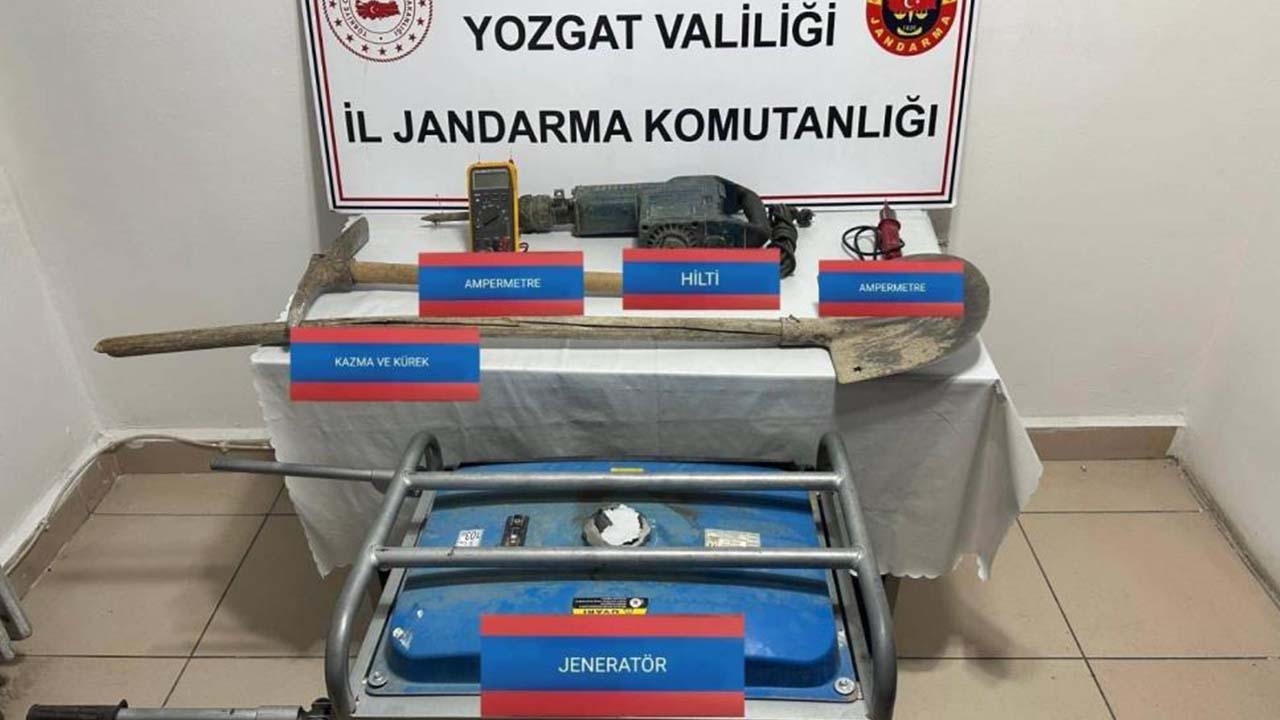 Yozgat’ta Kaçak Kazı Yaparken Suçüstü Yakalandı