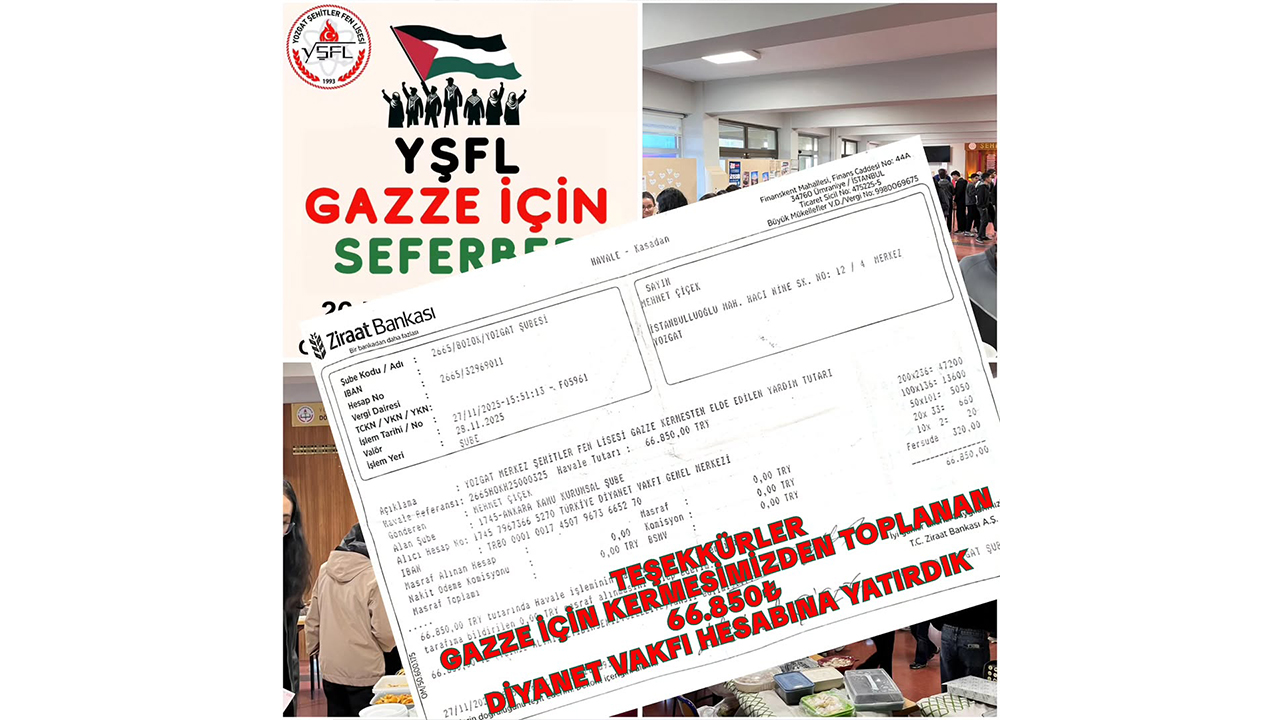 Yozgat’ın kahraman şehitleri Gazze’ye kadar uzandı