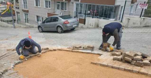 Bilecik’te asfalt yama ve parke taşı çalışmaları devam ediyor
