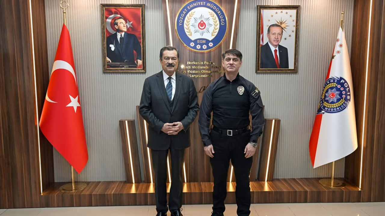 İYİ Parti Yozgat Milletvekili Kayalar Emniyet Müdürü Koç ile buluştu