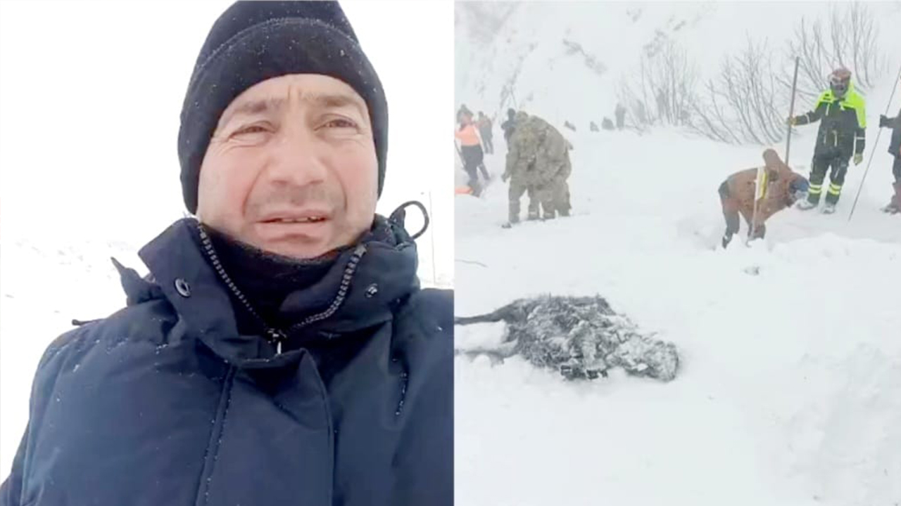 Çığ Bölgesinde Olay Yerinden Bir An Olsun Ayrılmıyor