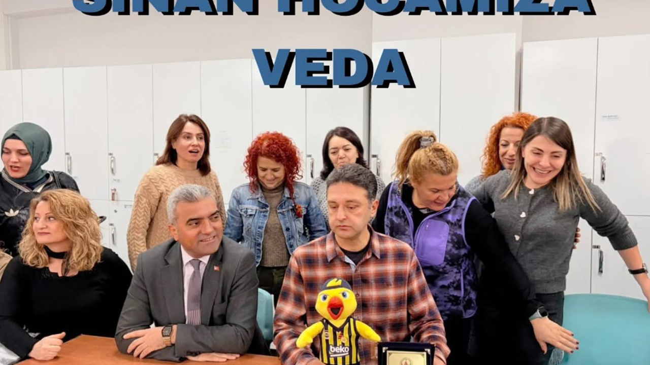 Çankaya Hacı Ömer Tarman Lisesi’nde Veda: Müdür Yardımcısı Sinan Yıldırım’a Teşekkür Plaketi