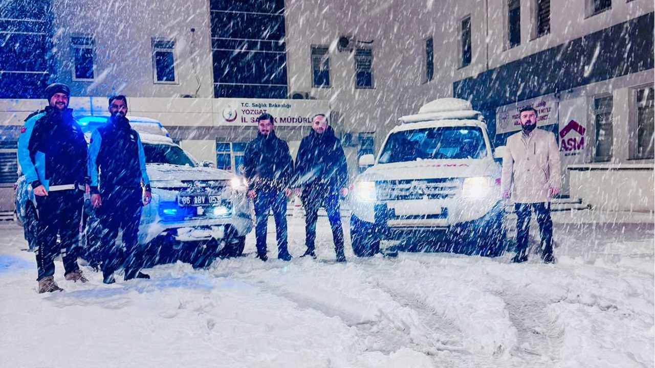 Yozgat’ta Sağlık Ekipleri Zorlu Kış Şartlarına Rağmen 7/24 Görev Başında
