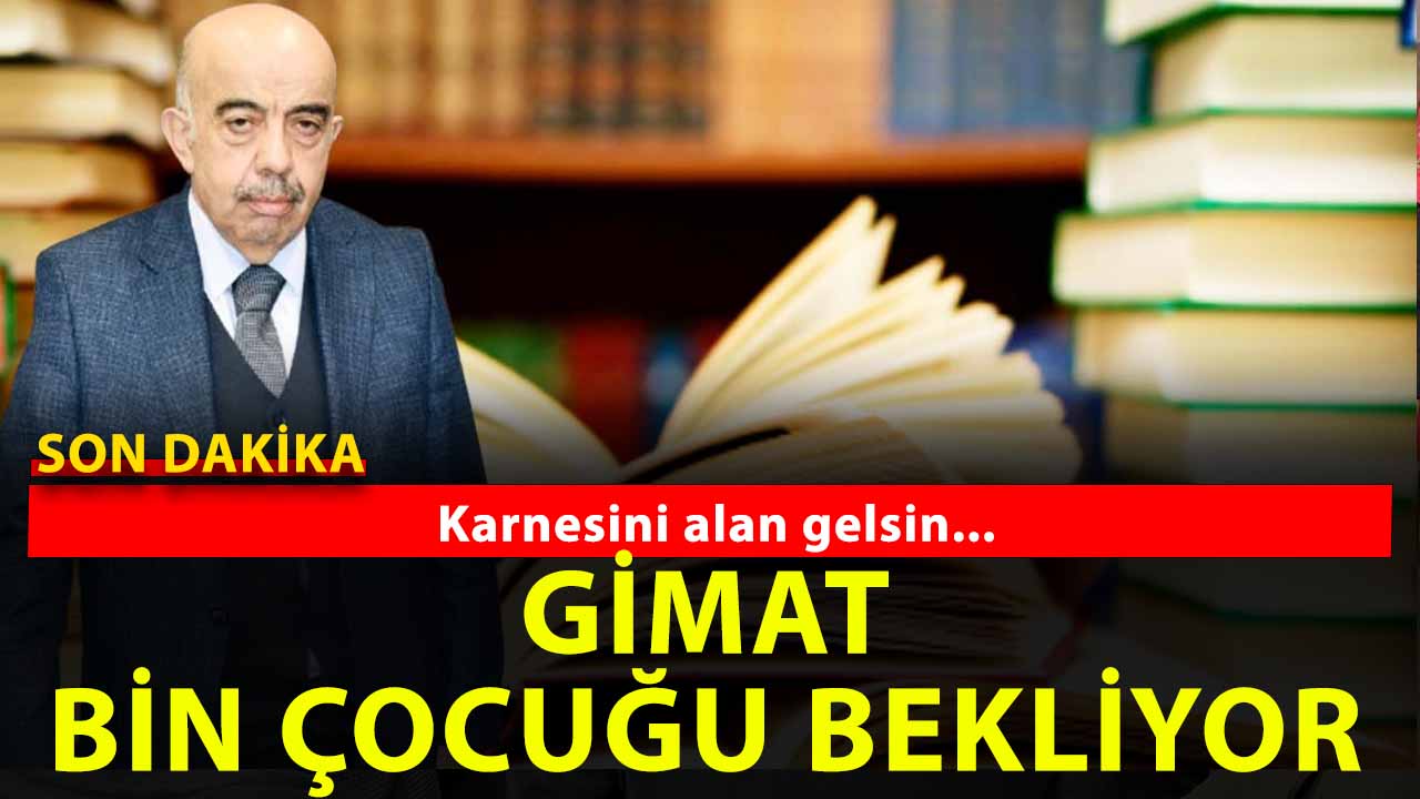 Gimat’tan eğitime anlamlı destek! Karnesini Getiren bin çocuğa kitap hediyesi