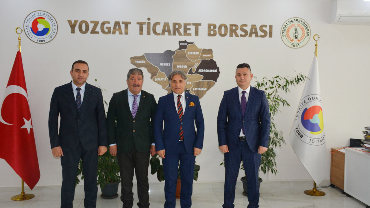 Yozgat Defterdarı ve Kurum Yetkililerinden Ticaret Borsası’na Ziyaret