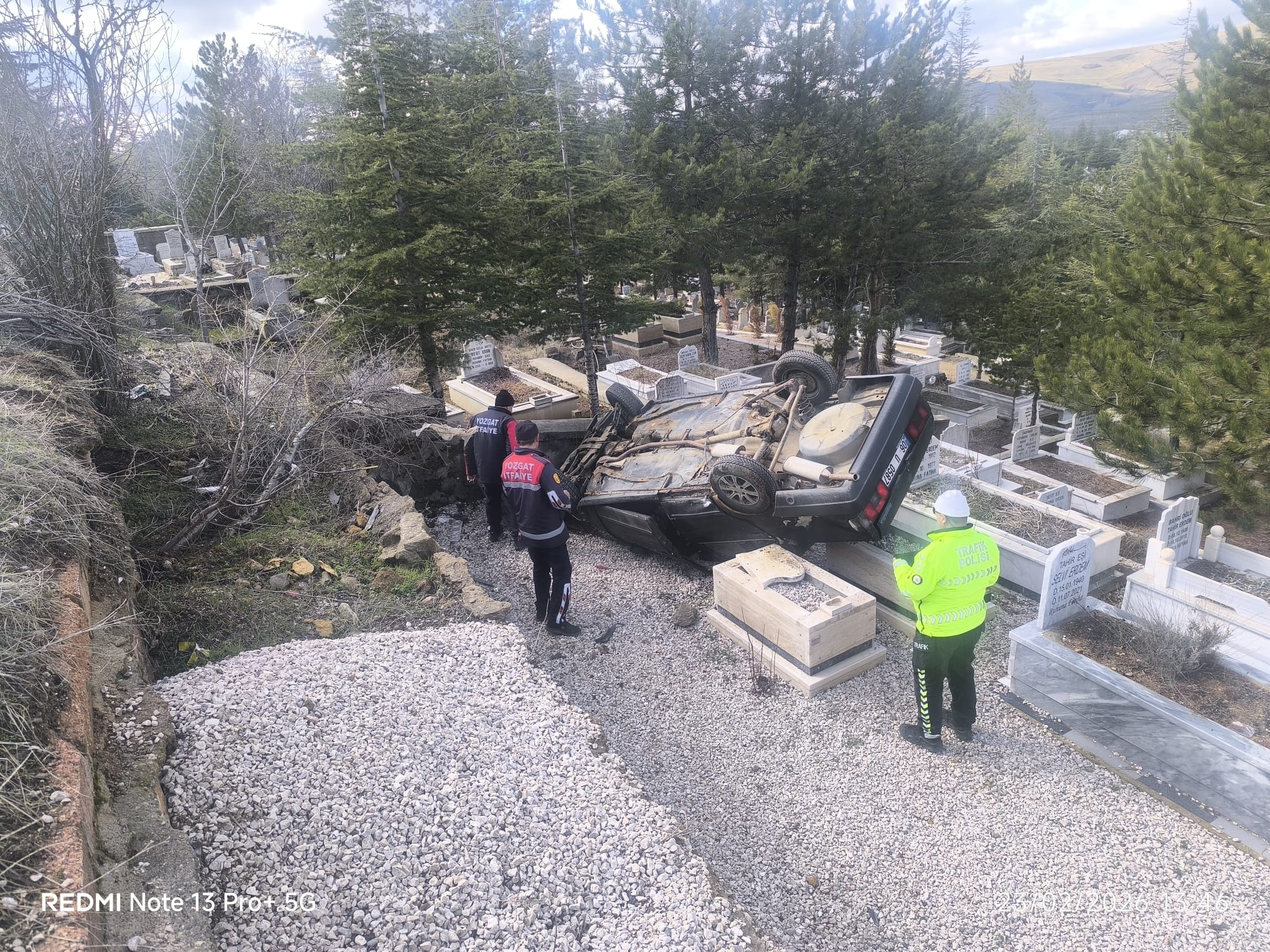 Yozgat'ta dikkatsizlik Mezarlığa Uçurdu