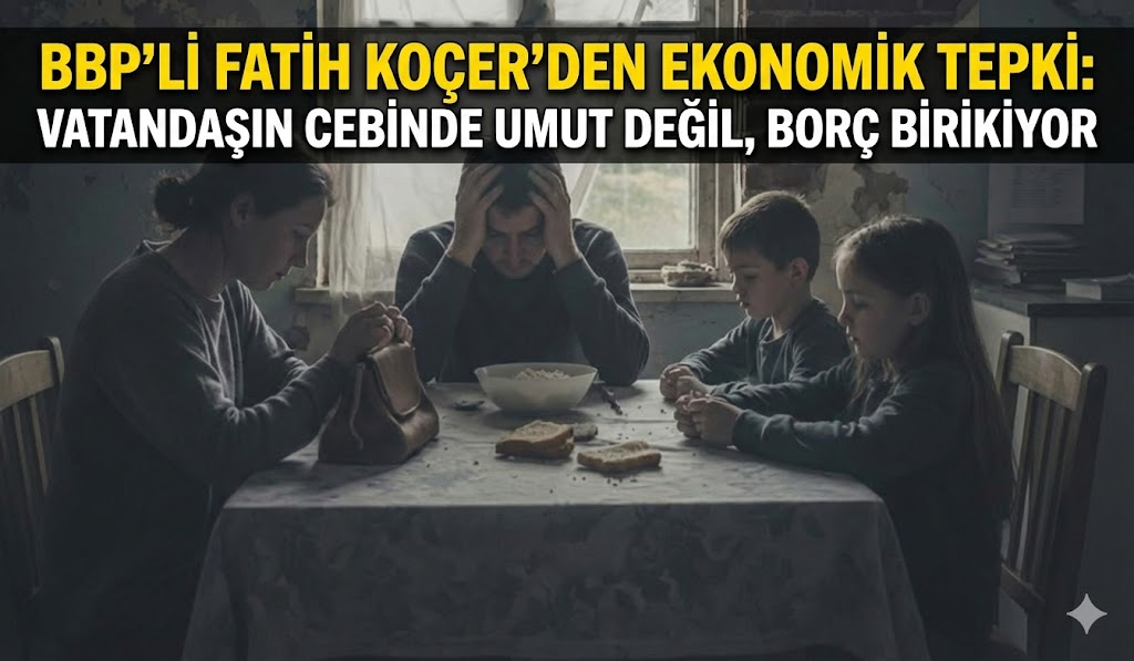 BBP’li Fatih Koçer’den Ekonomik Tepki: Vatandaşın Cebinde Umut Değil, Borç Birikiyor